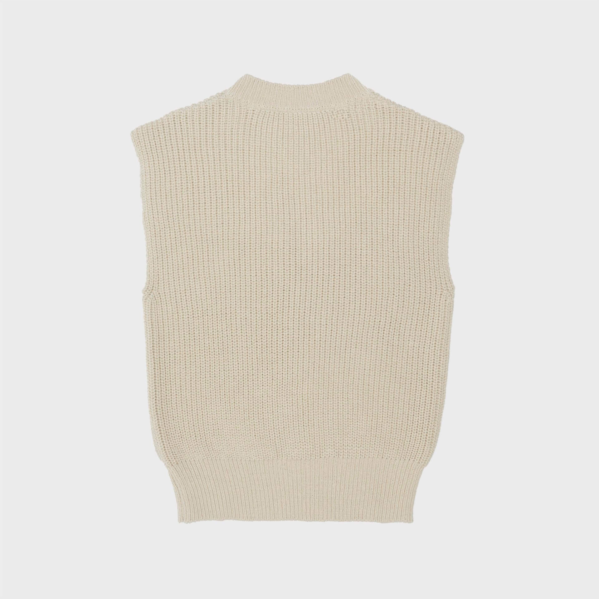 Rib Knit Vest - curated by.