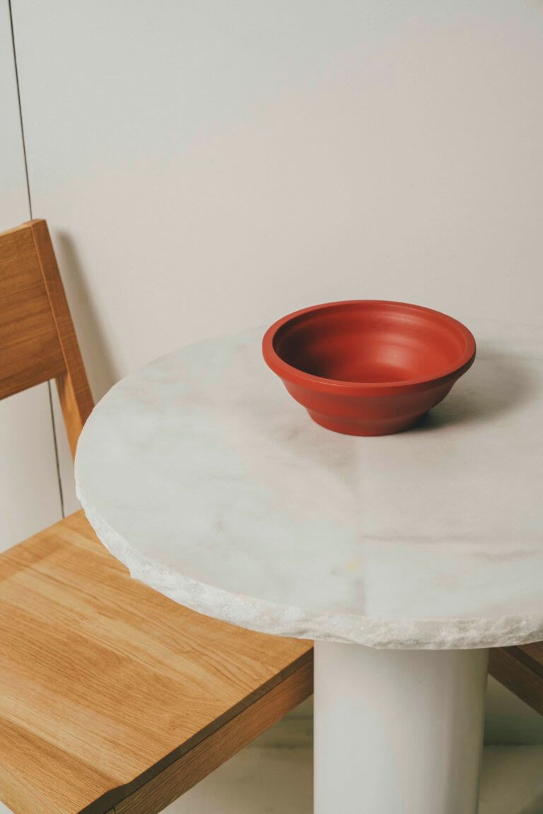 Red Curly Bowl - curated by.